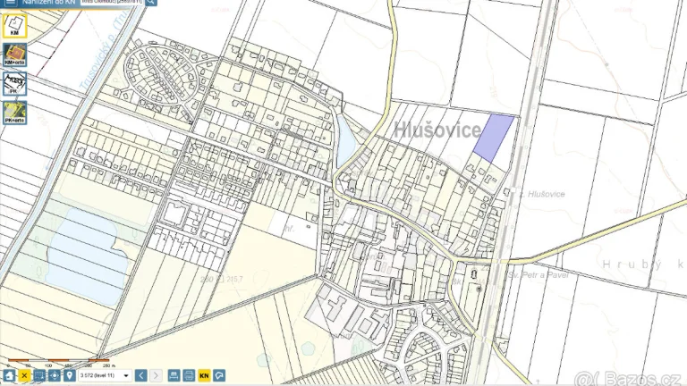 Stavební pozemek Hlušovice - prodej