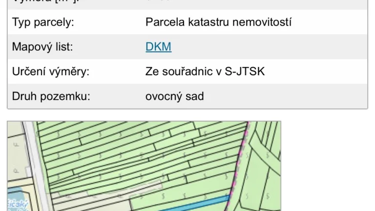Prodej pozemku, 3.163m2, druh: ovocný sad