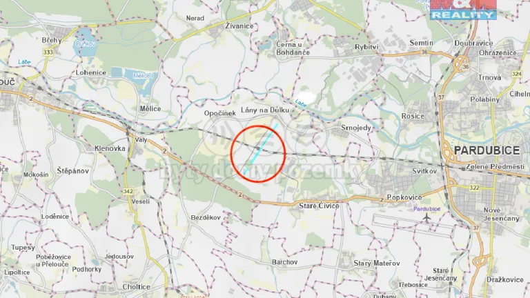 Prodej pole, 55479 m², Pardubice