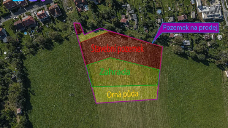 Prodej stavebního pozemku 9 054 m², Horní Moštěnice