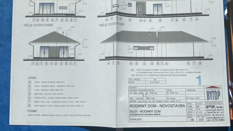 Predám komplet projektovú dokumentáciu domu