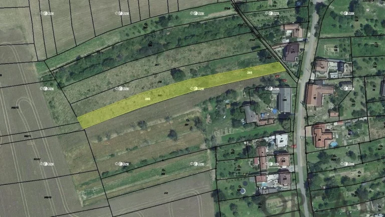 Prodej pozemku 1795 m2 v k.ú. Medlov u Zborovic