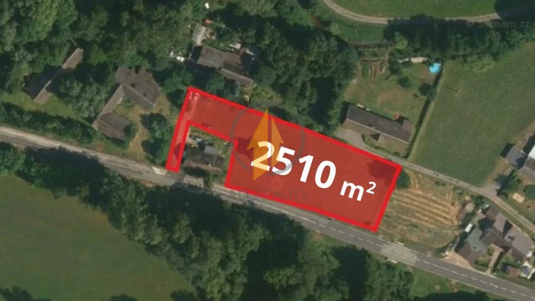 Prodej stavebního pozemku o CP 2510 m2 v oblíbené obci Horní