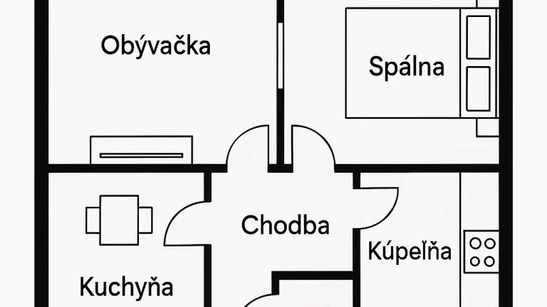 Prenájom 2 izbového bytu