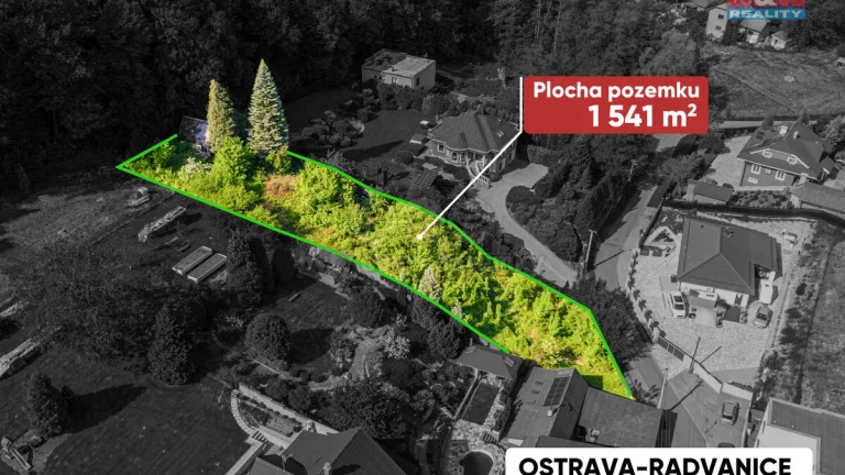 Prodej pozemku k bydlení, 1541 m², Ostrava, ul. Turgeněvova