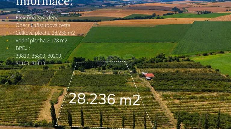 Prodej ovocného sadu, 28236 m², Jarohněvice