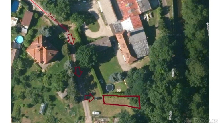 Pronájem části stavební parcely v Rokycanech