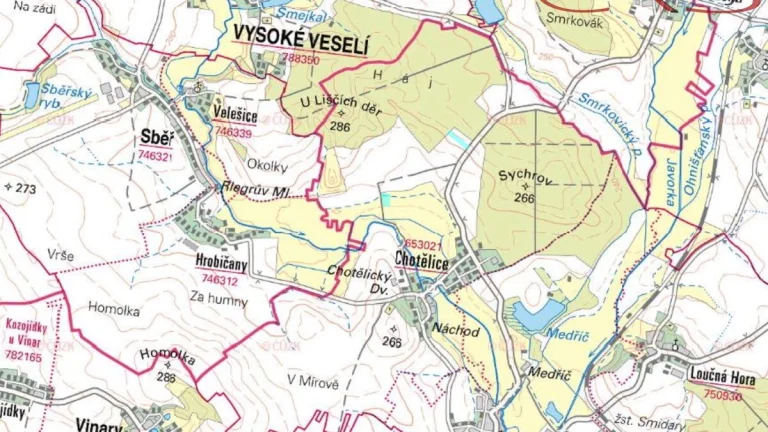 Zemědělská půda, 18591 m2, Chotělice, okr. Hradec Králové