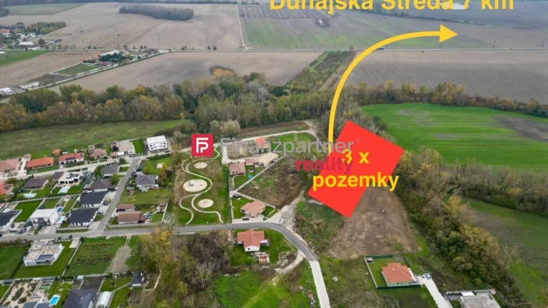 Nehnuteľnosť Dunajský Klátov - Na predj 3x stavebné pozemky