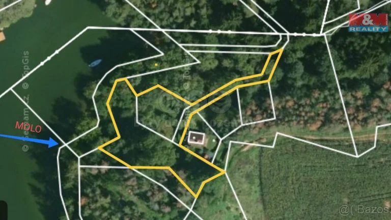 Prodej ostatní, molo, pozemek 1868 m², zátoka Rybárna, Slapy