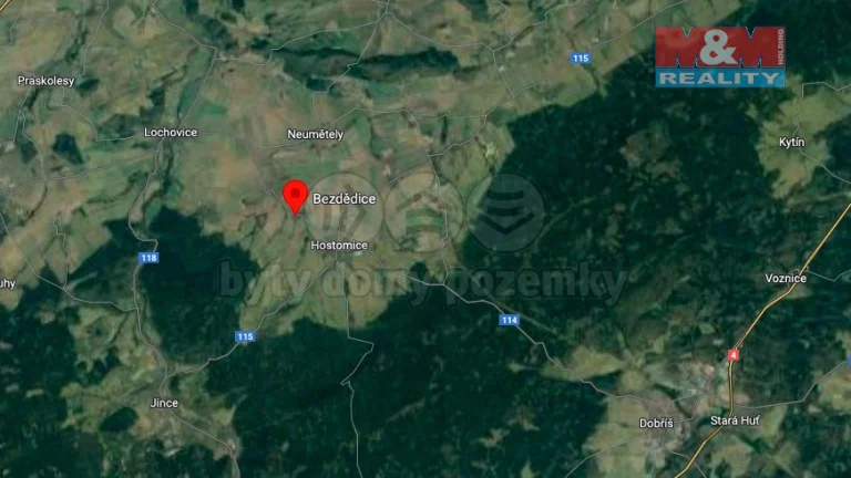 Prodej pozemku k bydlení, 1582 m², Hostomice