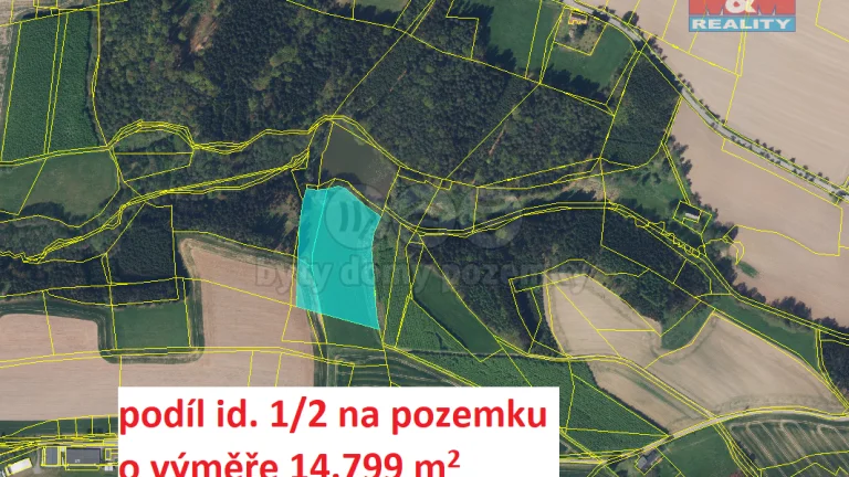 Prodej pole, 14799 m², Velké Poříčí