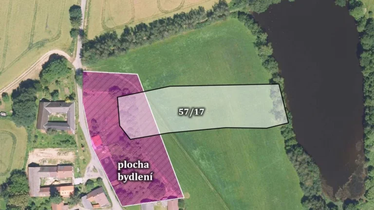 Pozemek, bydlení, prodej, Vlásenice-Drbohlavy, Pelhřimov