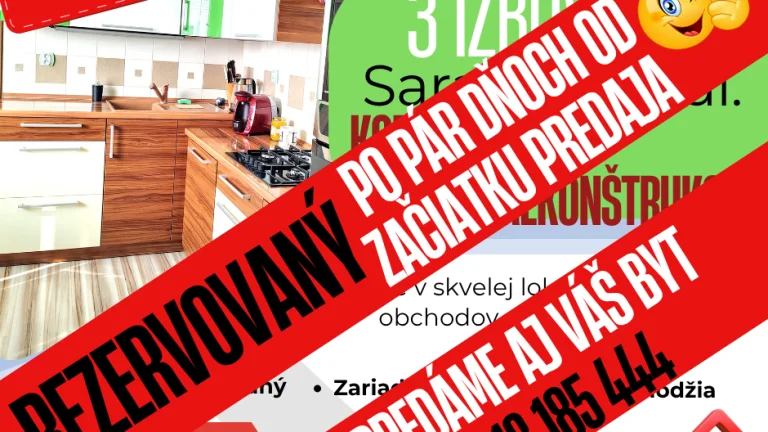 REZERVOVANÝ 3i exkluzívne na predaj