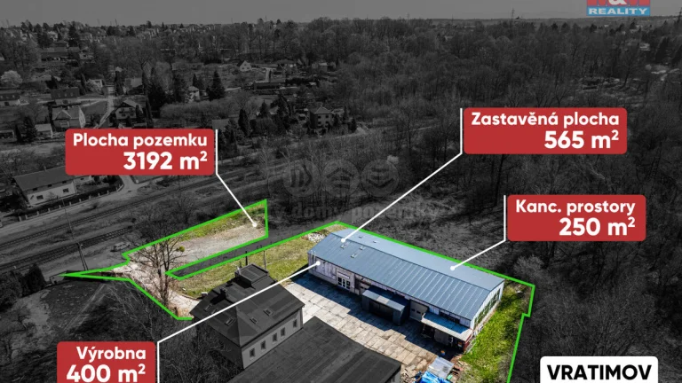 Prodej výrobního objektu, 669 m², Vratimov, ul. Nádražní