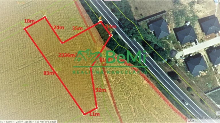 Predaj orná pôda katastrálne územie Veľký Lapáš(068-14-ERF