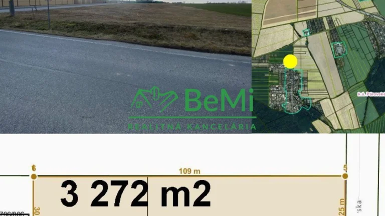 Pozemok Párovské Háje 3 272 m2 ,na výstavbu RD ,všetky IS ID