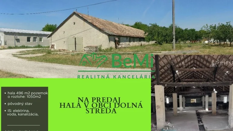 Predaj skladový priestor 500 m² Dolná Streda ID 028-1