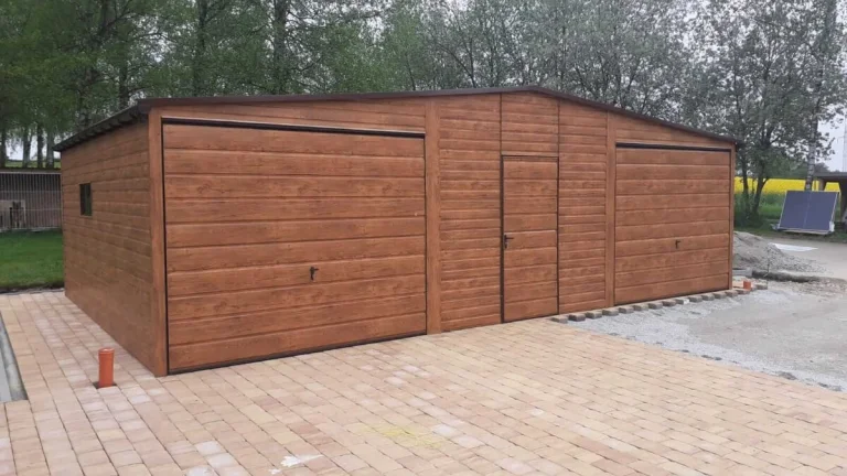 Plechová garáž 9x6 m