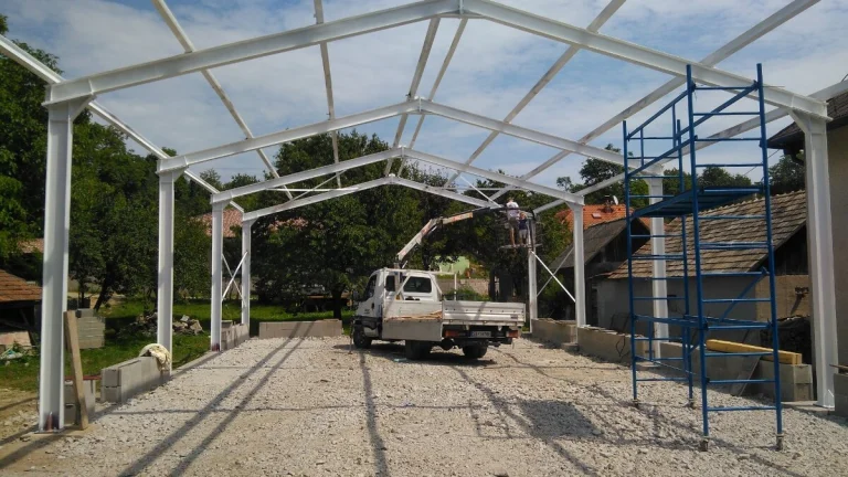 Rámová oceľová konštrukcia haly _ 4x10x15m
