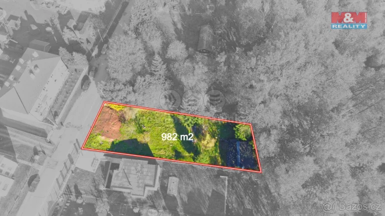 Prodej pozemku k bydlení, 982 m², Broumov, ul. Komenského