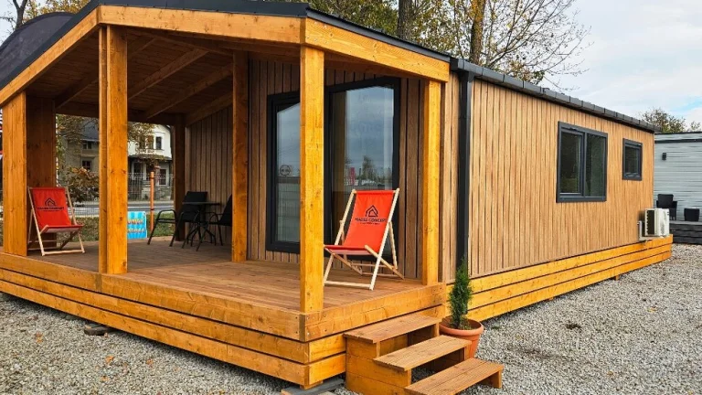 mobilheim, mobilní dům Villa alpina 6 x 8 m + terasy
