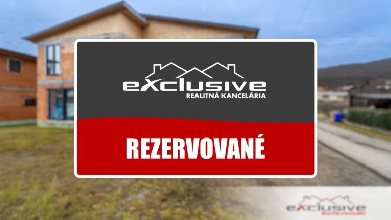 " REZERVOVANÉ " 4 IZBOVÝ RODINNÝ DOM - KANAŠ, 120 M2, 426