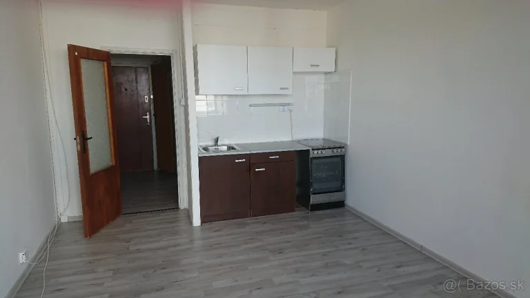 Prenajmem garsónku v centre s preskleným balkónom.