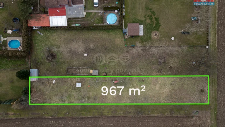 Prodej pozemku k bydlení, 967 m², Dub nad Moravou