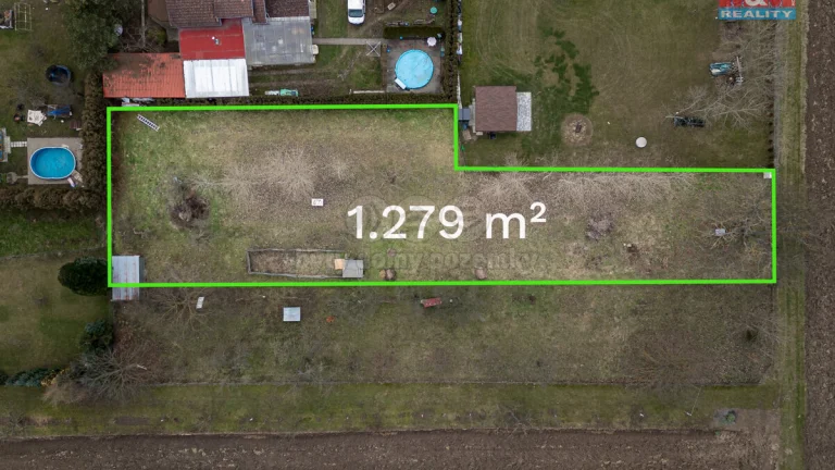 Prodej pozemku k bydlení, 1279 m², Dub nad Moravou