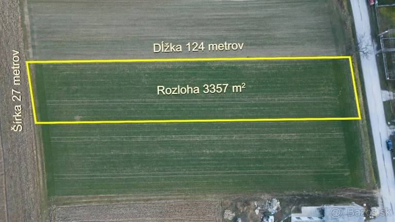 Stavebný pozemok 3357m2 Malé Hoste - EXKLUZÍVNE