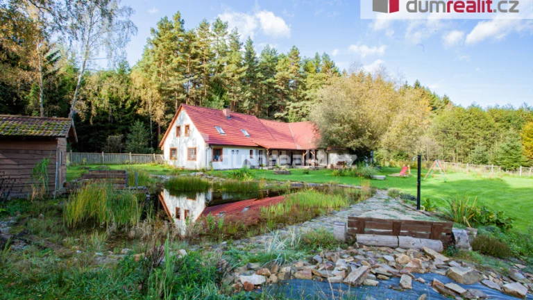 K prodeji, rodinný dům s pozemkem, saunou a rybníčkem, "Na