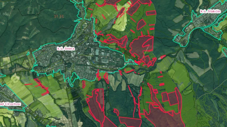 Predám prevažne Lesné pozemky v k.ú. Snina, Stakčín -11361m2