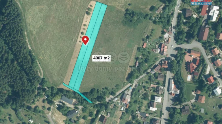 Prodej pozemku k bydlení, 4007 m², Vsetín