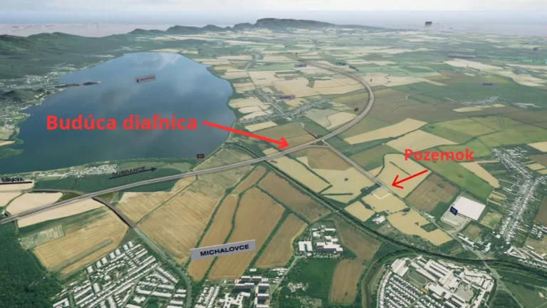 Pozemok Michalovce blízko budúcej diaľnice