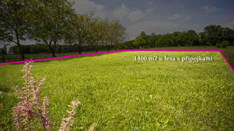 Stavební pozemek u lesa 1400m2