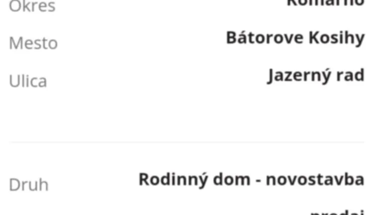 Predám novÿ rodinny dom