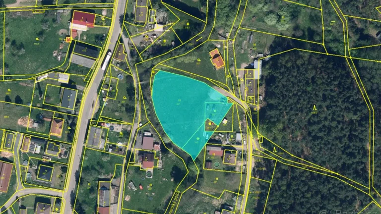 Prodám stavební pozemek 3072m2, Velký Grunov, Brniště