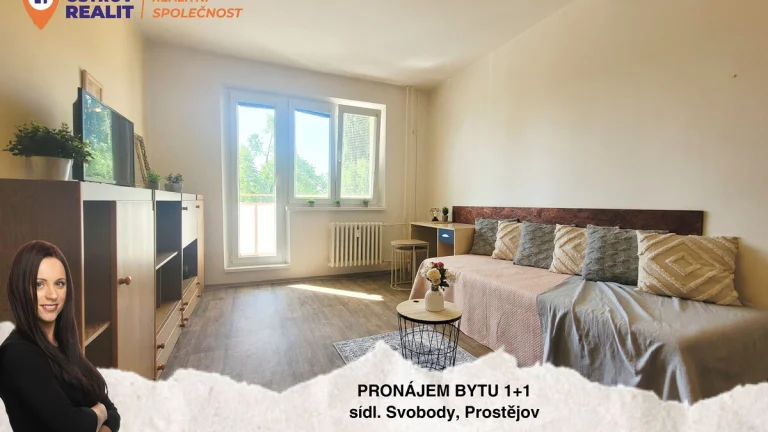 Pronájem bytu 1+1 s balkónem, Sídliště Svobody, Prostějov