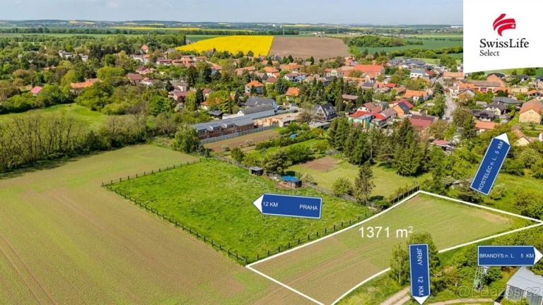 Prodej stavebního pozemku 1371 m2, Brázdim
