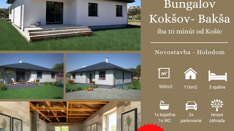 Nový rodinný dom Košice Okolie