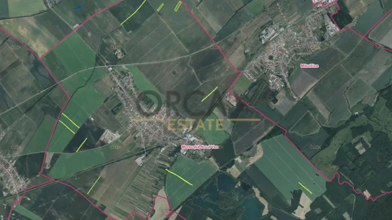 prodej pole, 26 753 m2 Moravská Nová Ves