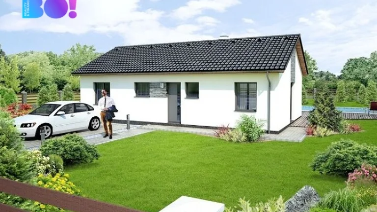 Prodej stavebního pozemku s realizací rodinného domu 4+kk, 1