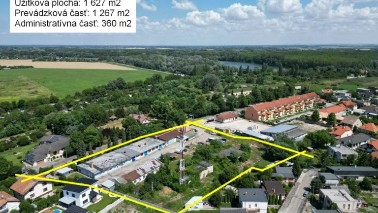 NA PREDAJ: PREVÁDZKOVÝ AREÁL, 8817 m2, KOMÁRNO