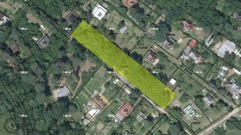 Lesní pozemek 1251 m2 v k.ú. Prostějovičky