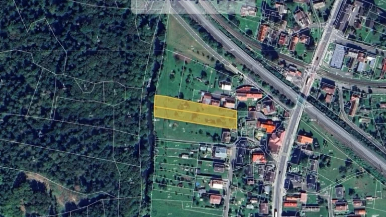 Prodej pozemků vhodných k výstavbě RD v k.ú. Ústí u Vsetína