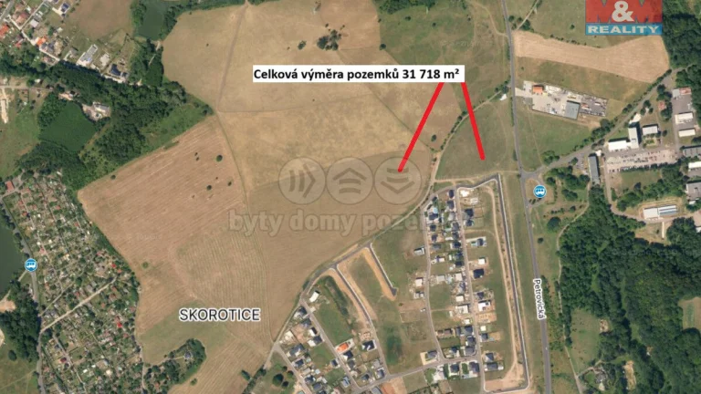 Prodej podílu 1/15 na pozemcích, 31718 m², Ústí nad Labem