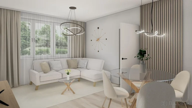 Zrekonštruovaný slnečný 3 izbový byt s balkónom Hliny 3