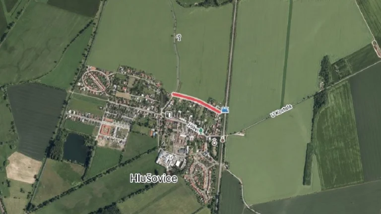 Hlušovice, prodej budoucích stavebních pozemků, 5290 m²
