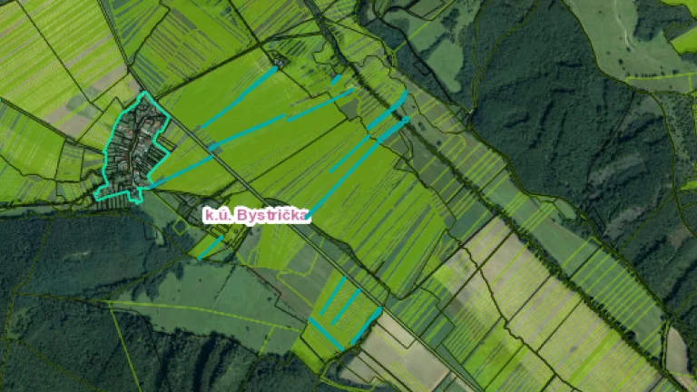 Predám 23 253 m² m² ornej pôdy v obci Bystrička